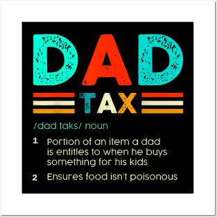 Dad Tax Definition Father'S Day Sarcastic Accountant Posters and Art